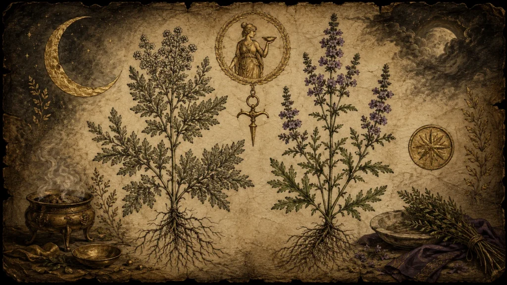 Plantas sagradas magia greco-romana: usos y rituales