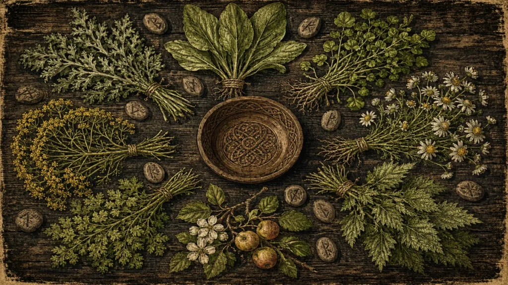Nine Herbs Charm magia anglosajona